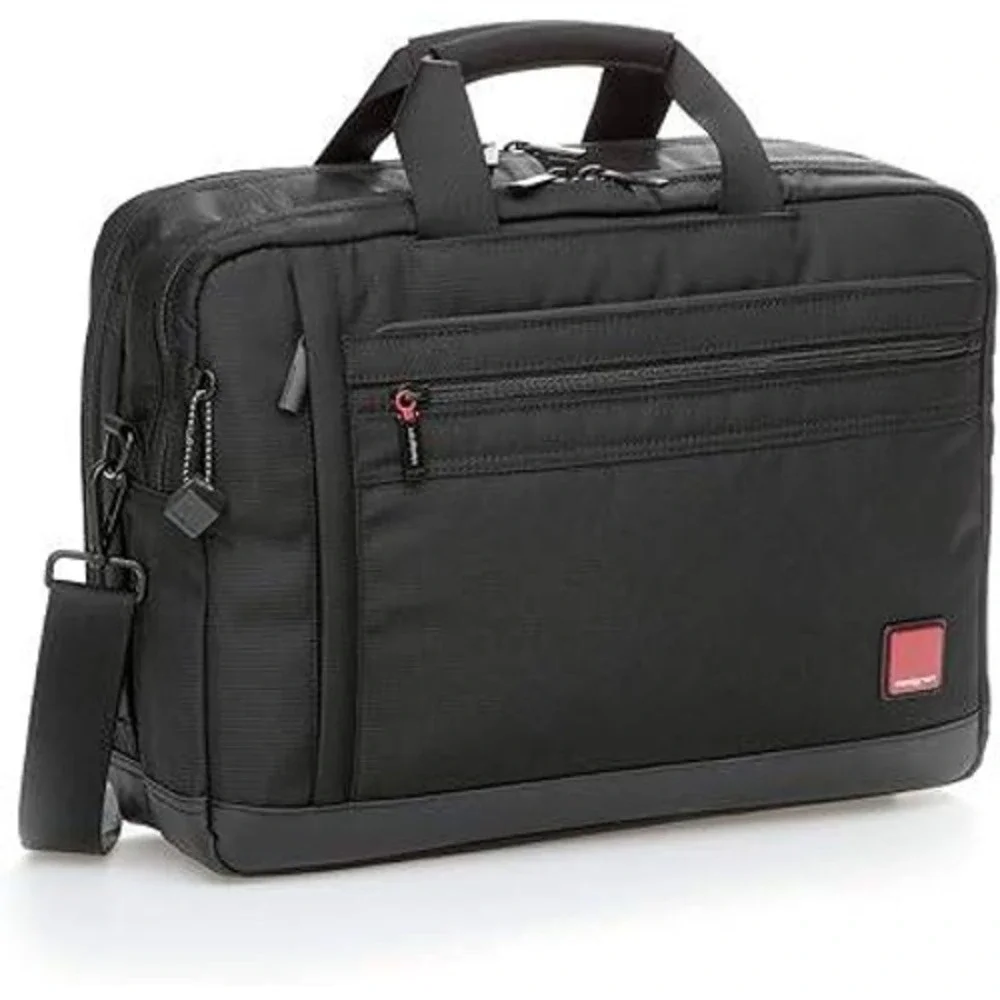 Hedgren Black Laptop Briefcase Business Bag Belgium NEW Career Tech Work Strap‎